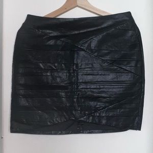Faux leather Mini Skirt